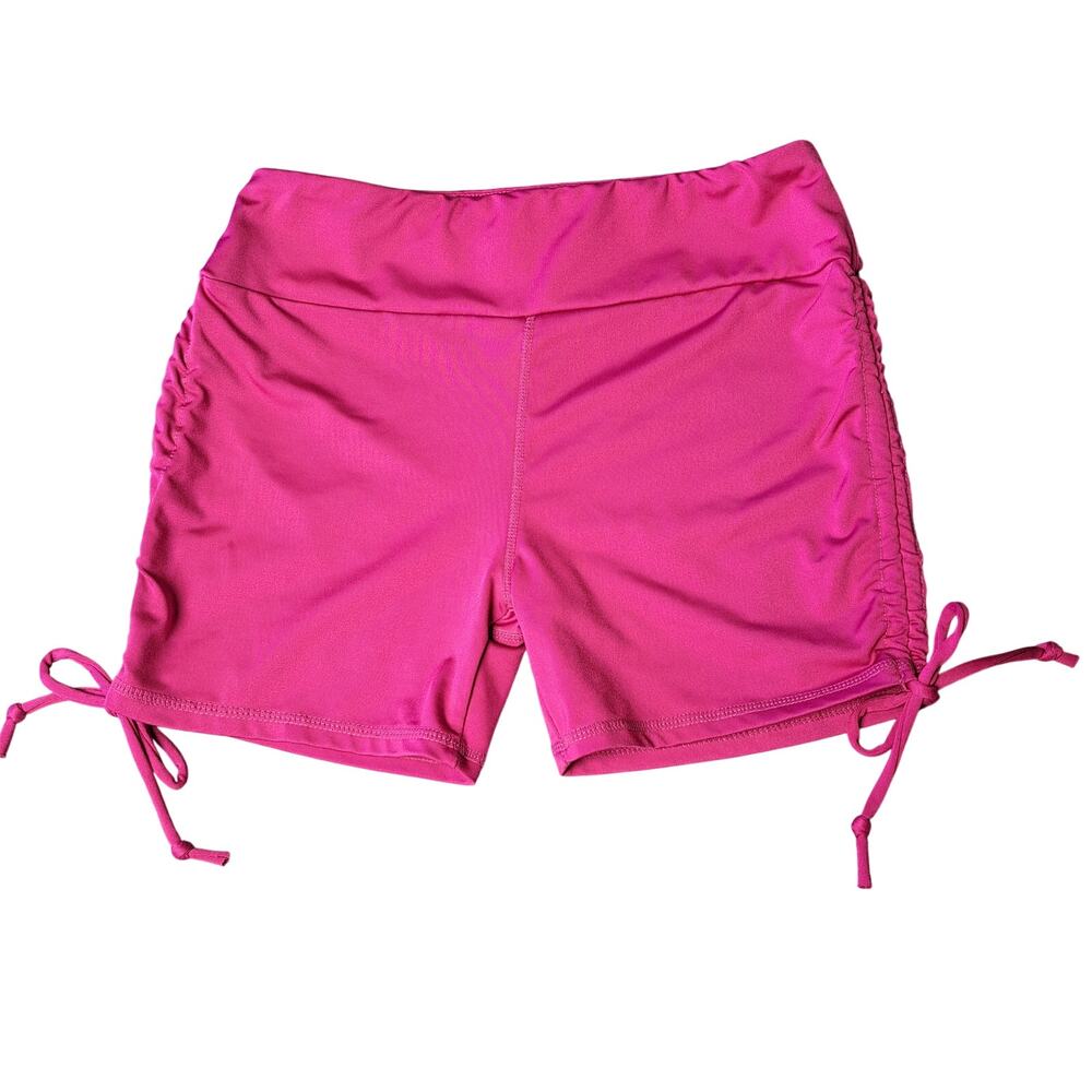 LA Image Stretch Yoga Shorts WOMENS SIZE M Hot Pink Athletic Dance Performance